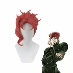 Cosplay Clans Anime JoJo's Bizarre Adventure Stardust Crusaders Kakyoin Noriaki Short Wine Red Cosplay Wigs