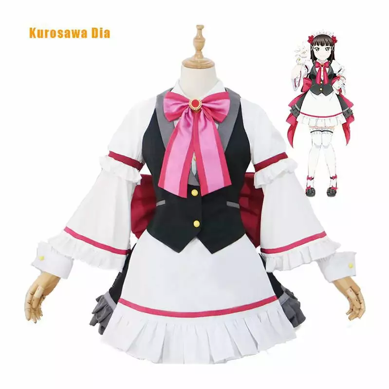 Cosplay Clans LoveLive!Sunshine!! Watanabe You And Aqours All Members Maid Uniform Cosplay Costume 8 Cosplay Clans LoveLive!Sunshine!! Watanabe You And Aqours All Members Maid Uniform Cosplay Costume - Image 6