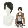 Cosplay Clans Anime Attack On Titan Levi Ackerman Short Black Cosplay Wigs 1 Cosplay Clans Anime Attack On Titan Levi Ackerman Short Black Cosplay Wigs -Cosplay Clans Sales LeviAckermanWigs
