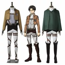 Cosplay Clans Anime Attack On Titan Levi Ackerman Survey Corps Uniform Set Cosplay Costume