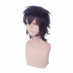 Cosplay Clans Anime JoJo's Bizarre Adventure Golden Wind Narancia Ghirga Short Black Purple Cosplay Wigs -Cosplay Clans Sales NaranciaGhirga3