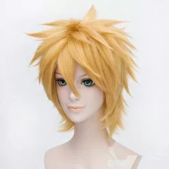 Cosplay Clans Naruto Uzumaki Naruto Short Gold Cosplay Wigs -Cosplay Clans Sales Naruto Uzumaki Wigs Golden Short Fluffy Shaggy Layered Heat Resistant Synthetic Hair Cosplay Costume Wig Wig 2