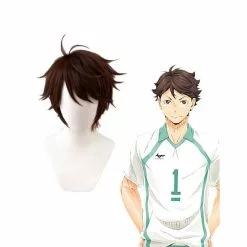 Cosplay Clans Anime Haikyuu Aobajohsai High Oikawa Tooru Short Brown Cosplay Wigs