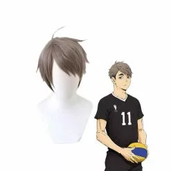Cosplay Clans Anime Haikyuu Osamu Miya Short Gray Cosplay Wigs