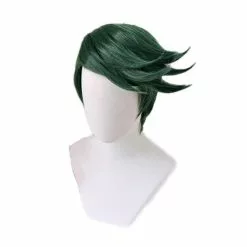 Cosplay Clans Anime JoJo's Bizarre Adventure Diamond Is Unbreakable Rohan Kishibe Short Green Cosplay Wigs -Cosplay Clans Sales RohanKishibe4