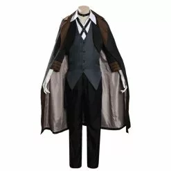 Cosplay Clans Anime Bungo Stray Dogs Chuuya Nakahara BLack Cosplay Costume -Cosplay Clans Sales SKU1
