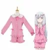 Cosplay Clans Anime Eromanga Sensei Sagiri Izumi Pink Pajamas Cosplay Costume