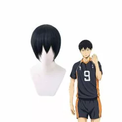 Cosplay Clans Anime Haikyuu Kageyama Tobio Short Navy Blue Cosplay Wigs