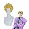 Cosplay Clans Anime JoJo's Bizarre Adventure Diamond Is Unbreakable Yoshikage Kira Short Blond Cosplay Wigs -Cosplay Clans Sales YoshikageKira