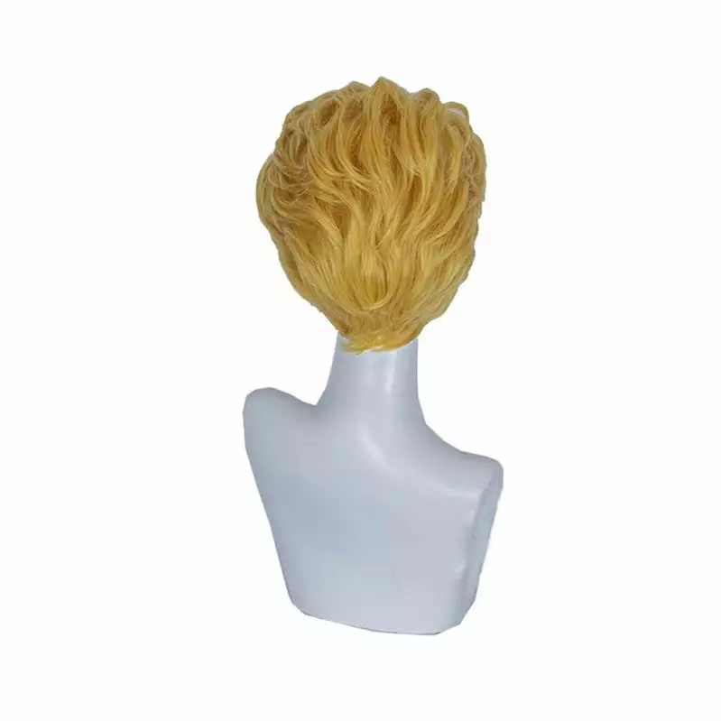 Cosplay Clans Anime JoJo's Bizarre Adventure Diamond Is Unbreakable Yoshikage Kira Short Blond Cosplay Wigs 6 Cosplay Clans Anime JoJo's Bizarre Adventure Diamond Is Unbreakable Yoshikage Kira Short Blond Cosplay Wigs - Image 4