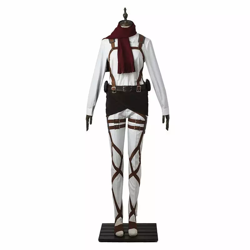 Cosplay Clans Anime Attack On Titan Mikasa Ackerman Training Corps Uniform Set Cosplay Costume 8 Cosplay Clans Anime Attack On Titan Mikasa Ackerman Training Corps Uniform Set Cosplay Costume - Image 6