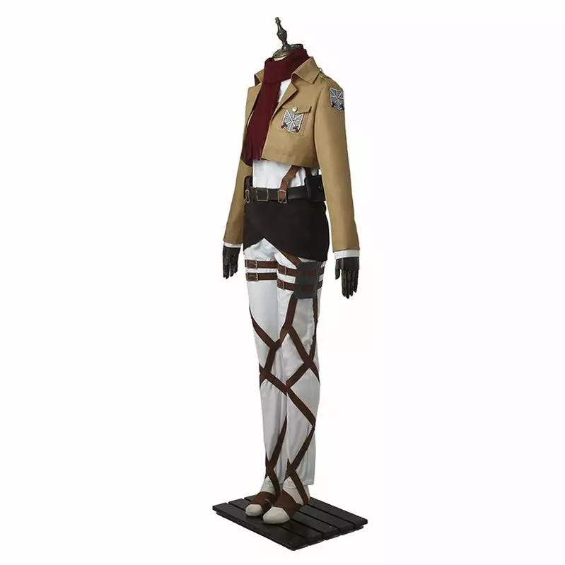 Cosplay Clans Anime Attack On Titan Mikasa Ackerman Training Corps Uniform Set Cosplay Costume 9 Cosplay Clans Anime Attack On Titan Mikasa Ackerman Training Corps Uniform Set Cosplay Costume - Image 7