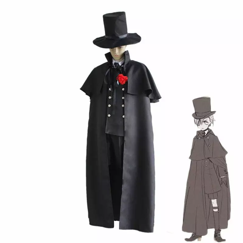 Cosplay Clans Anime Black Butler Ciel Phantomhive Funeral Cosplay Costume 3 Cosplay Clans Anime Black Butler Ciel Phantomhive Funeral Cosplay Costume