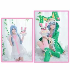 Cosplay Clans Anime Date A Live Yoshino Himekawa Green Coat Outfits Cosplay Costume -Cosplay Clans Sales sdf1