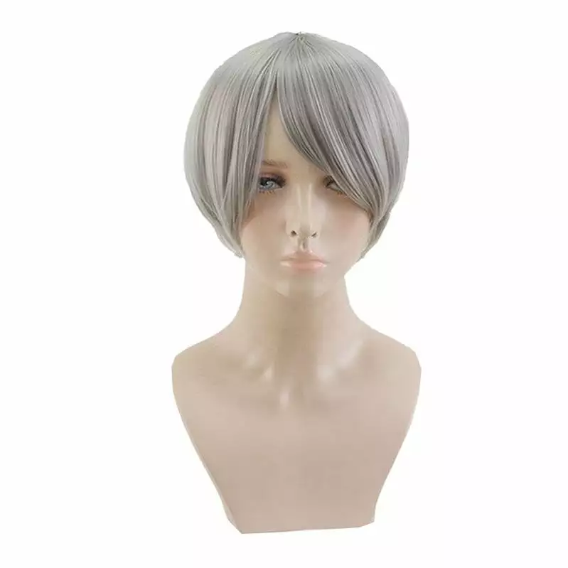 Cosplay Clans Anime Haikyuu Sugawara Koushi Short Gray Cosplay Wigs 4 Cosplay Clans Anime Haikyuu Sugawara Koushi Short Gray Cosplay Wigs - Image 2