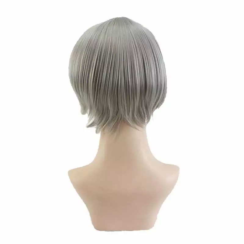 Cosplay Clans Anime Haikyuu Sugawara Koushi Short Gray Cosplay Wigs 6 Cosplay Clans Anime Haikyuu Sugawara Koushi Short Gray Cosplay Wigs - Image 4