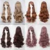Cosplay Clans Women Wavy Sweet 80cm Long Brown Lolita Fashion Wigs With Bangs -Cosplay Clans Sales 002