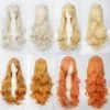 Cosplay Clans Women Wavy Sweet 80cm Long Yellow Blonde Orange Lolita Fashion Wigs With Bangs 2 Cosplay Clans Women Wavy Sweet 80cm Long Yellow Blonde Orange Lolita Fashion Wigs With Bangs -Cosplay Clans Sales 004