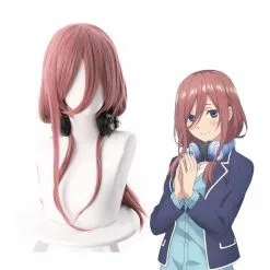 Cosplay Clans Anime The Quintessential Quintuplets Miku Nakano Long Red Cosplay Wigs