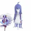 Cosplay Clans Game LOL Spirit Blossom Skin Kindred 80cm Long Blue Purple Cosplay Wigs