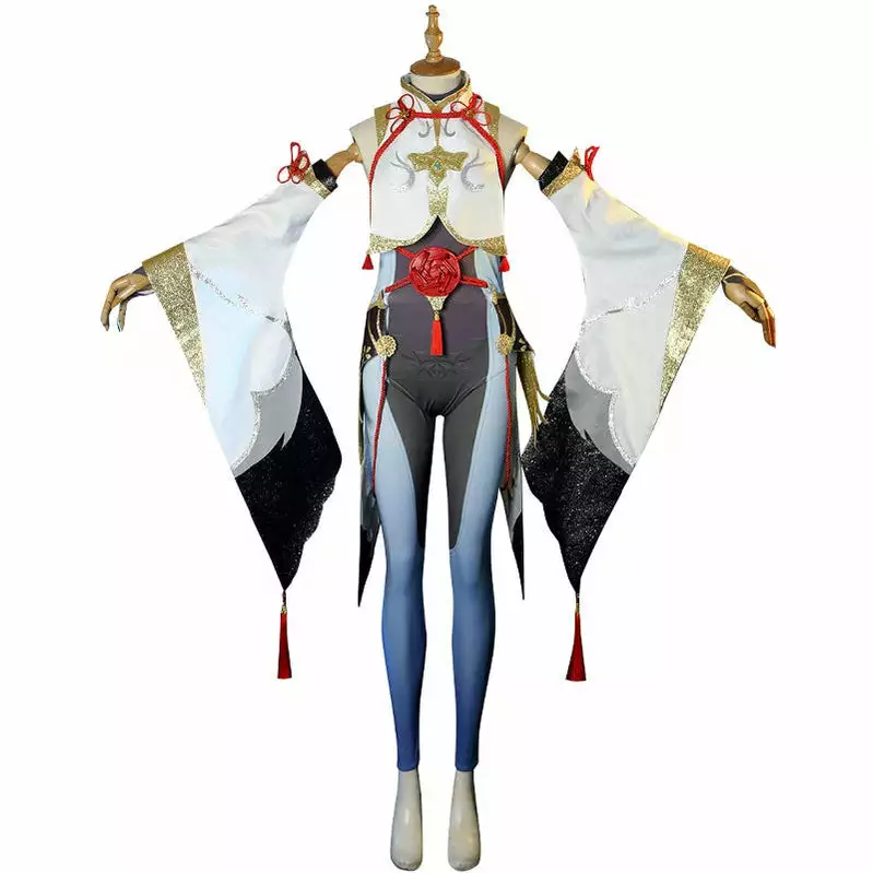 Cosplay Clans Game Genshin Impact ShenHe Fullsuit Cosplay Costumes 4 Cosplay Clans Game Genshin Impact ShenHe Fullsuit Cosplay Costumes - Image 2