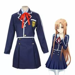 Cosplay Clans Anime SAO Sword Art Online Yuuki Asuna Uniforms Cosplay Costume