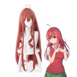 Cosplay Clans Anime The Quintessential Quintuplets Itsuki Nakano Long Red Cosplay Wigs