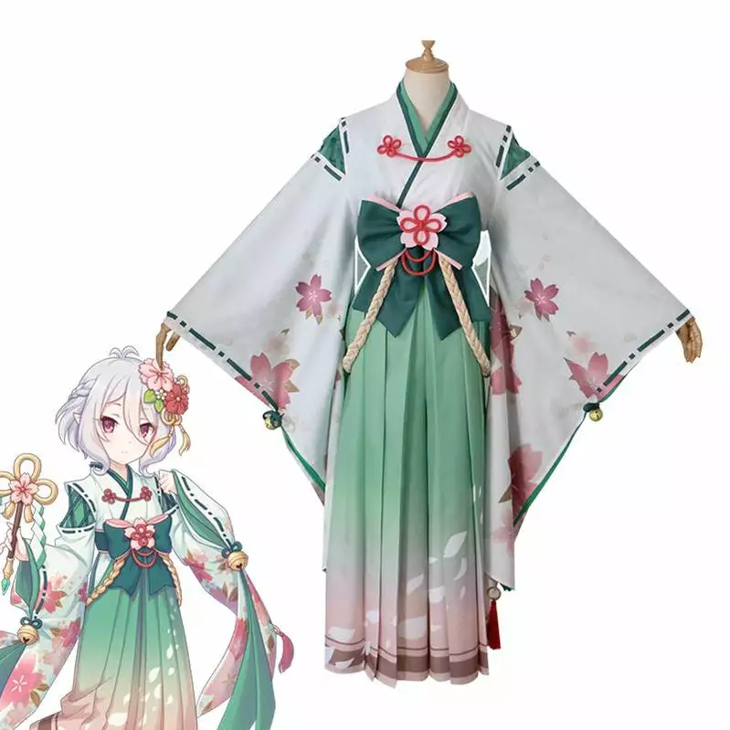 Cosplay Clans Anime Princess Connect! Re:Dive Kokoro Natsume Kimono Cosplay Costumes 3 Cosplay Clans Anime Princess Connect! Re:Dive Kokoro Natsume Kimono Cosplay Costumes