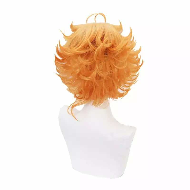 Cosplay Clans Anime The Promised Neverland Emma Short Orange Cosplay Wigs 6 Cosplay Clans Anime The Promised Neverland Emma Short Orange Cosplay Wigs - Image 4
