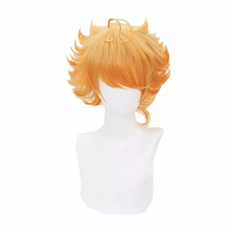 Cosplay Clans Anime The Promised Neverland Emma Short Orange Cosplay Wigs 4 Cosplay Clans Anime The Promised Neverland Emma Short Orange Cosplay Wigs - Image 2