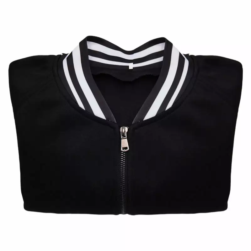 Cosplay Clans The Addams Family Wednesday Addams Baseball Jersey Cosplay Costumes 12 Cosplay Clans The Addams Family Wednesday Addams Baseball Jersey Cosplay Costumes - Image 10