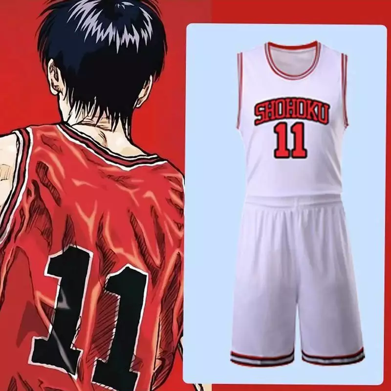 Cosplay Clans Anime Slam Dunk Kaede Rukawa Basketball Uniform Cosplay Costumes 12 Cosplay Clans Anime Slam Dunk Kaede Rukawa Basketball Uniform Cosplay Costumes - Image 10