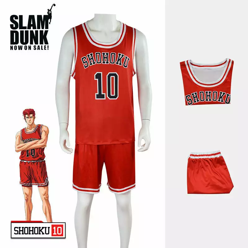 Cosplay Clans Anime Slam Dunk Hanamichi Sakuragi Basketball Uniform Cosplay Costumes 12 Cosplay Clans Anime Slam Dunk Hanamichi Sakuragi Basketball Uniform Cosplay Costumes - Image 10