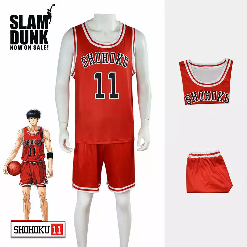 Cosplay Clans Anime Slam Dunk Hanamichi Sakuragi Basketball Uniform Cosplay Costumes 13 Cosplay Clans Anime Slam Dunk Hanamichi Sakuragi Basketball Uniform Cosplay Costumes - Image 11