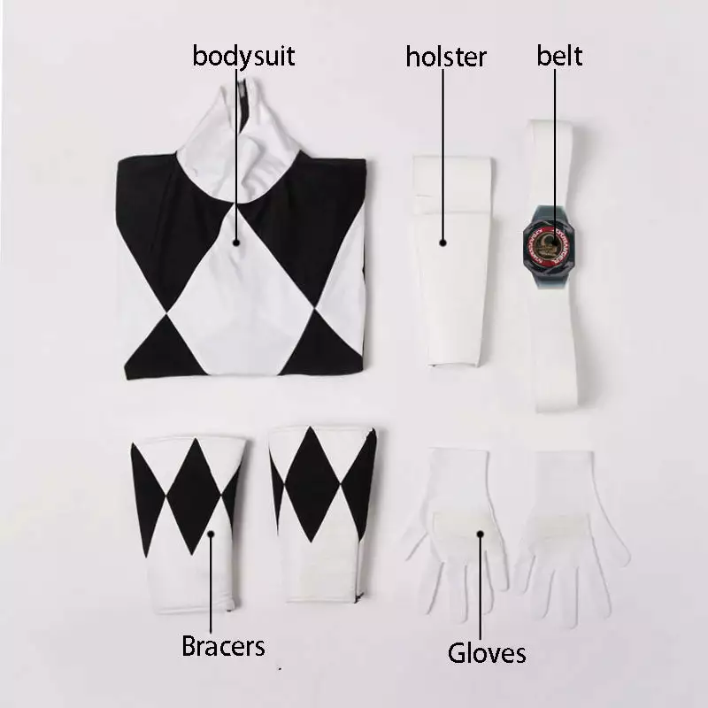 Cosplay Clans Mighty Morphin Power Rangers Zack Taylor Black Ranger Cosplay Costumes 7 Cosplay Clans Mighty Morphin Power Rangers Zack Taylor Black Ranger Cosplay Costumes - Image 5