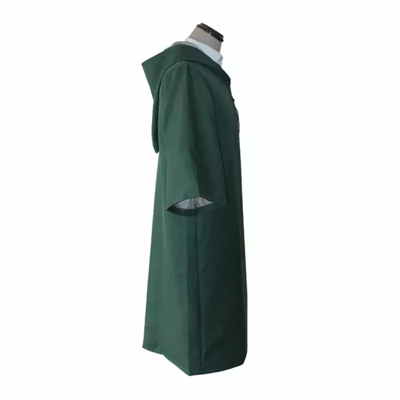 Cosplay Clans Movie Harry Potter Hogwarts Slytherin Quidditch Team Cloak Cosplay Costume 4 Cosplay Clans Movie Harry Potter Hogwarts Slytherin Quidditch Team Cloak Cosplay Costume - Image 2