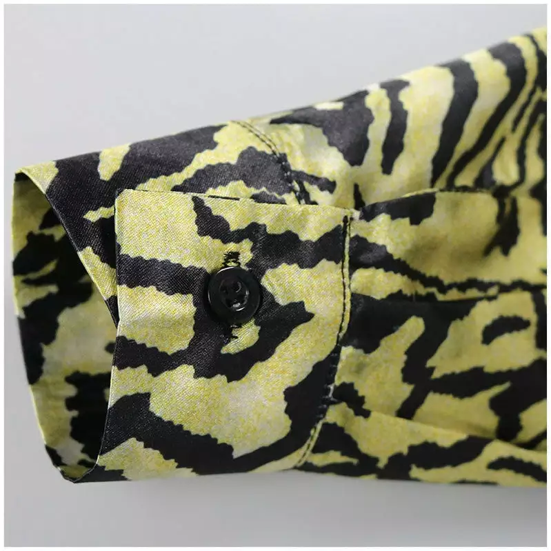 Cosplay Clans Tiger King Joe Exotic Shirt Yellow Blue Sequin Full Set Cosplay Costume 14 Cosplay Clans Tiger King Joe Exotic Shirt Yellow Blue Sequin Full Set Cosplay Costume - Image 12