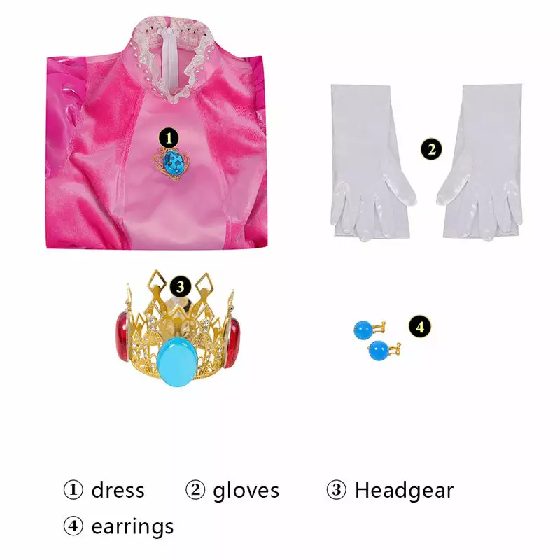 Cosplay Clans The Super Mario Bros. Movie 2023 Princess Peach Cosplay Costumes 7 Cosplay Clans The Super Mario Bros. Movie 2023 Princess Peach Cosplay Costumes - Image 5