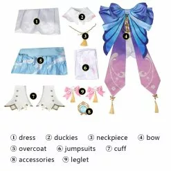 Cosplay Clans Game Genshin Impact Springbloom Missive Kamisato Ayaka Lolita Cosplay Costumes -Cosplay Clans Sales 13 3