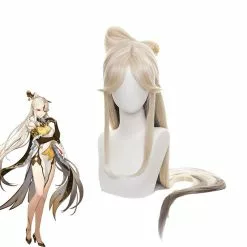 Cosplay Clans Game Genshin Impact Ningguang Long Blonde Cosplay Wigs