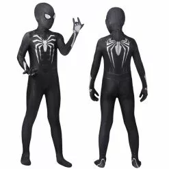 Cosplay Clans Spider-Man PS5 Miles Morales Symbiote Black Suit Kids Cosplay Costumes
