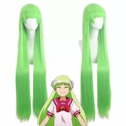 Cosplay Clans Anime Welcome To Demon School! Iruma-kun Valac Clara Green Cosplay Wigs