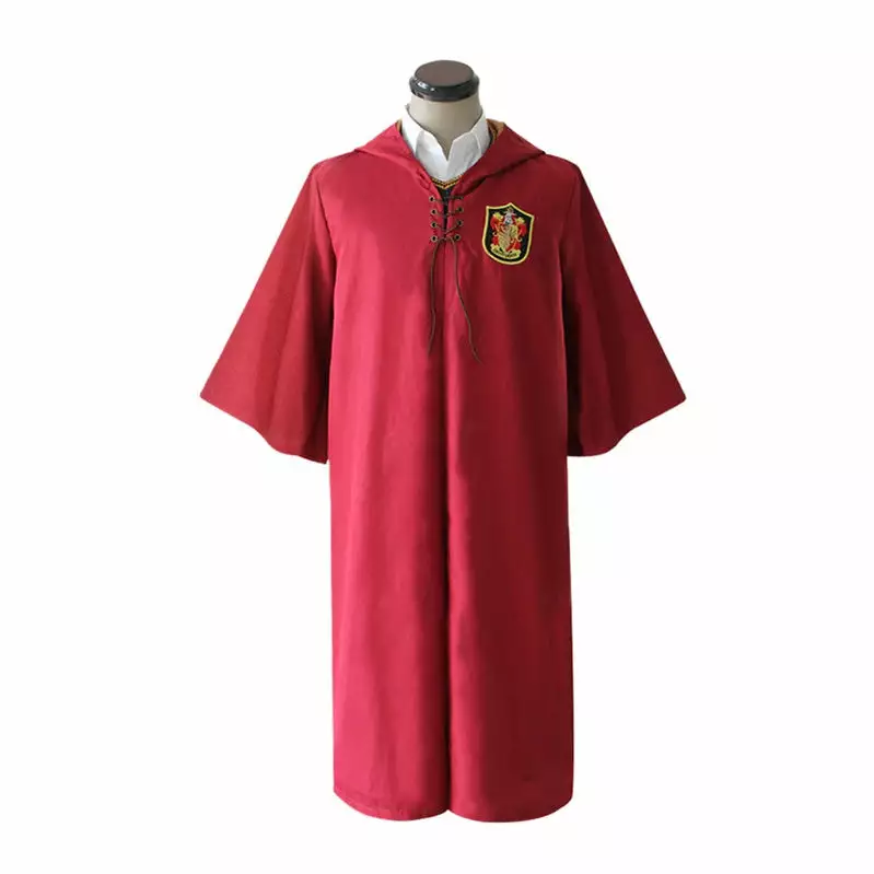 Cosplay Clans Movie Harry Potter Hogwarts Gryffindor Quidditch Team Cloak Cosplay Costume 3 Cosplay Clans Movie Harry Potter Hogwarts Gryffindor Quidditch Team Cloak Cosplay Costume