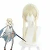 Cosplay Clans Game Genshin Impact Traveler Lumine Blonde Ponytail Cosplay Wigs