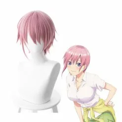 Cosplay Clans Anime The Quintessential Quintuplets Ichika Nakano Short Pink Cosplay Wigs