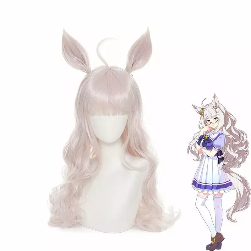 Cosplay Clans Game Uma Musume Pretty Derby Biwa Hayahide Bright Pink Long Cosplay Wigs With Ears 3 Cosplay Clans Game Uma Musume Pretty Derby Biwa Hayahide Bright Pink Long Cosplay Wigs With Ears