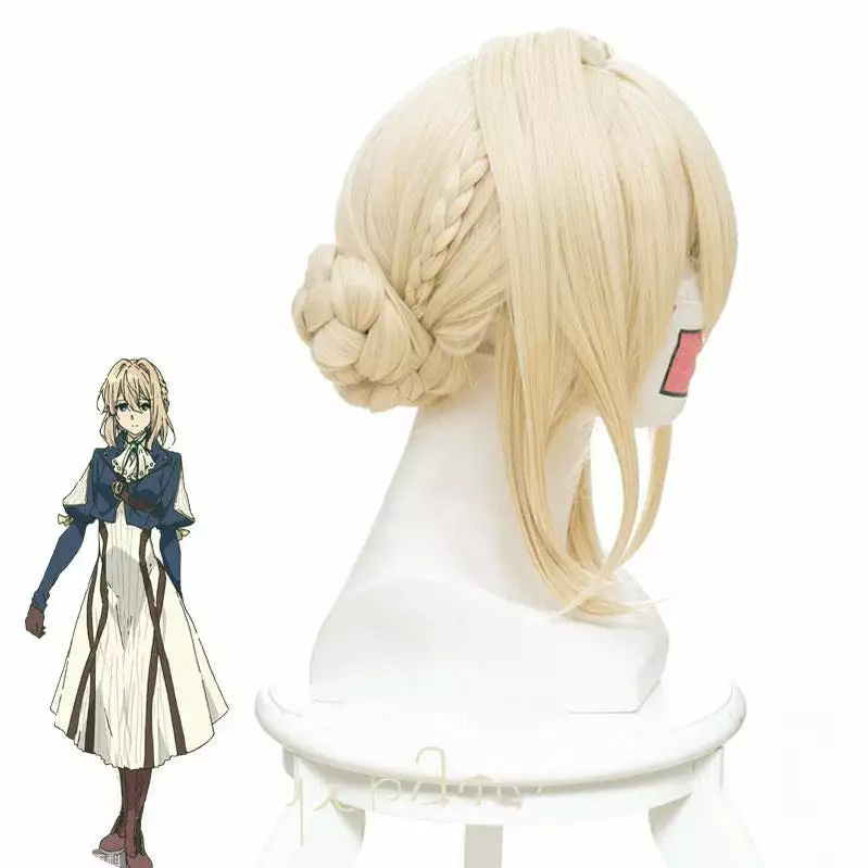 Cosplay Clans Anime Violet Evergarden Violet Evergarden Blonde 60cm Short Cosplay Wig 4 Cosplay Clans Anime Violet Evergarden Violet Evergarden Blonde 60cm Short Cosplay Wig - Image 2