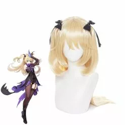 Cosplay Clans Game Genshin Impact Fischl Blonde Cosplay Wigs