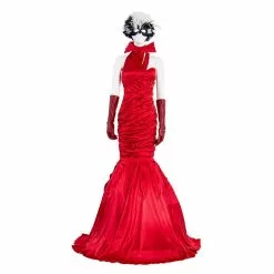 Cosplay Clans Movie Cruella Cruella De Vil Red Dress Halloween Cosplay Costumes
