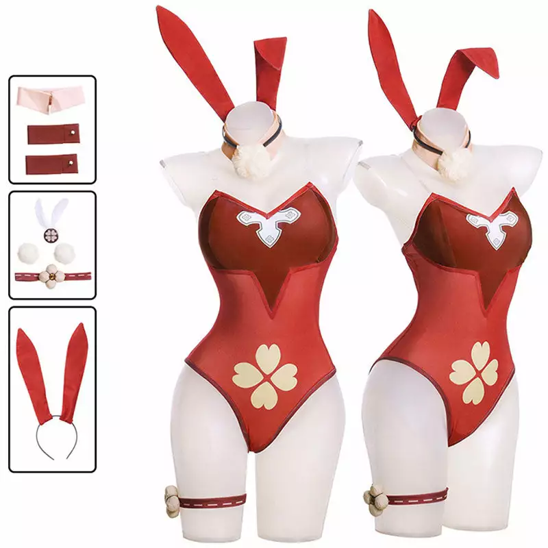 Cosplay Clans Game Genshin Impact Klee Bunny Girl Cosplay Costumes 3 Cosplay Clans Game Genshin Impact Klee Bunny Girl Cosplay Costumes